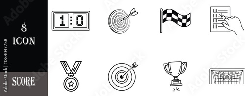 vector illustration of a set of hand drawn illustrations of a hand