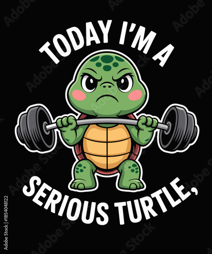 today i'm a serious turtle funny fitness lifting weights gym