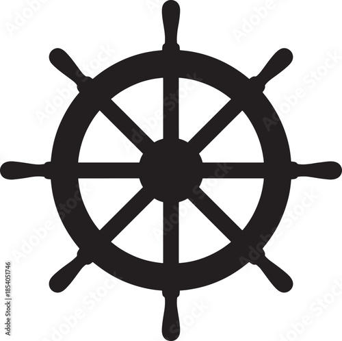 ship steering wheel icon