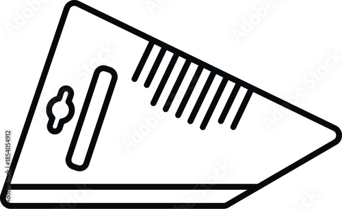Tile cutter line icon representing tools for renovation and construction