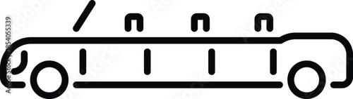 Limousine car displaying luxury passenger transport and premium service