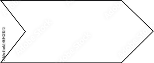 Modern Hexagon Banner Shape Design for Business Promotion, Technology Presentation, Corporate Marketing Layout, Abstract Geometric Frame Background for Web, Flyer, Poster, and Digital Advertising