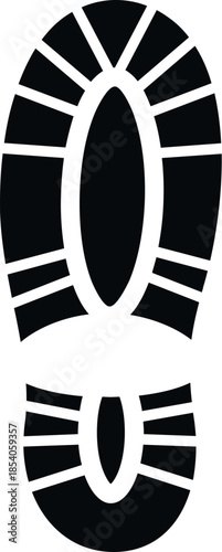 Footprint icon showing a single boot or shoe sole pattern