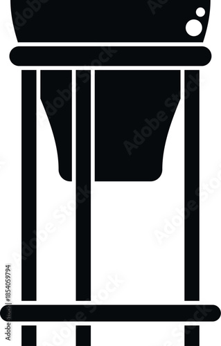 Coffee dripper and stand preparing a fresh coffee beverage