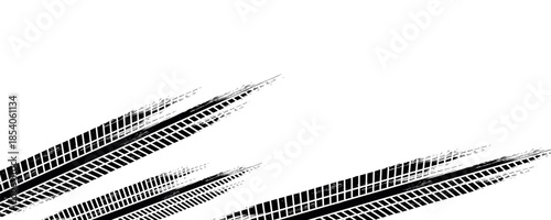 Vector Print Textured Tire Track . Design Element . Car tread silhouette . Mud splash grunge texture,vector ilustrasion,Eps10
