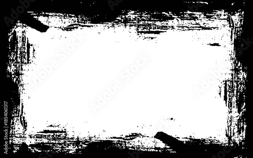 Grunge frame. Rectangular border. Texture design element