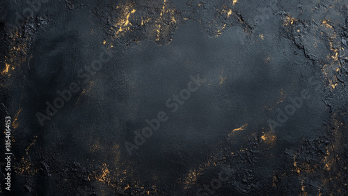 Natural black marble with golden effect texture for skin tile wallpaper luxurious background, for design art work. Stone ceramic art wall interiors backdrop design. 