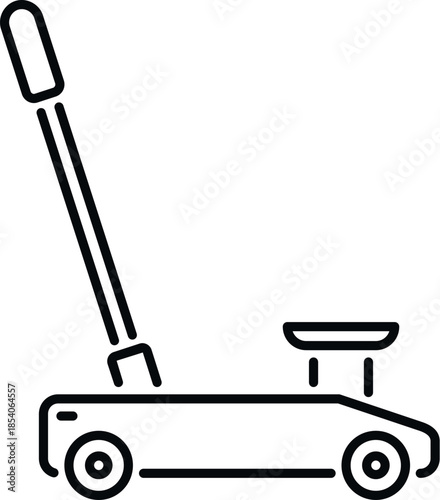 Car jack illustrating a mechanical tool for lifting vehicles during maintenance