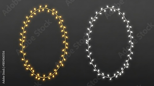 Golden and Silver Chains on Black Background