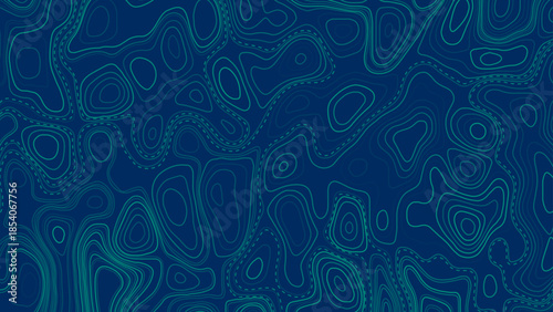 Topographic map background concept. Topo contour map. Rendering abstract illustration. Vector abstract illustration. Geography concept. paper texture design .Imitation of a geographical map