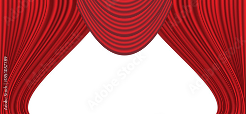 red velvet curtain