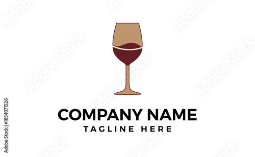 Hand Drawn illustration of wine glass icon Doodle Vector Sketch Illustration