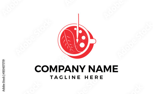 Flat design cafe signage design