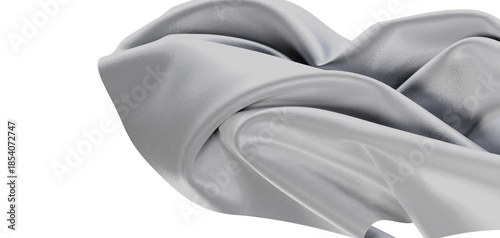 Close-up of a silver fabric...