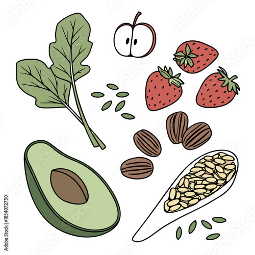 Healthy Raw Food Ingredients Collection  Minimal V (2)