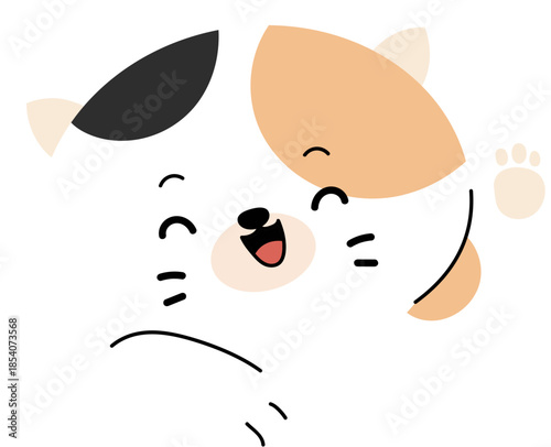 Cute Cat Peeking Icon