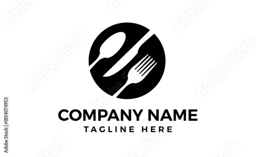 A logo design for food vector illustration