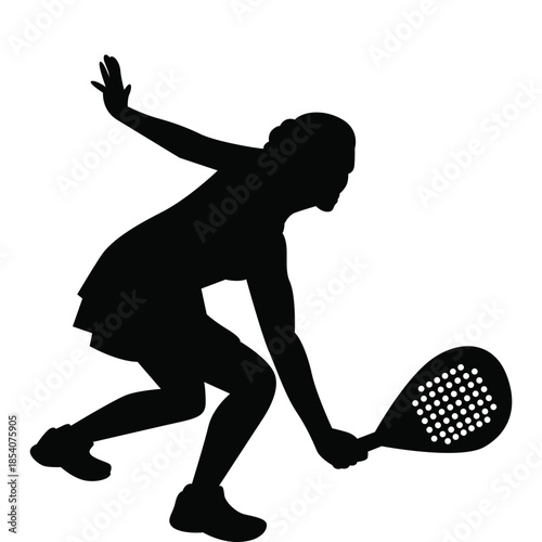 Padel & Tennis Player  Silhouette