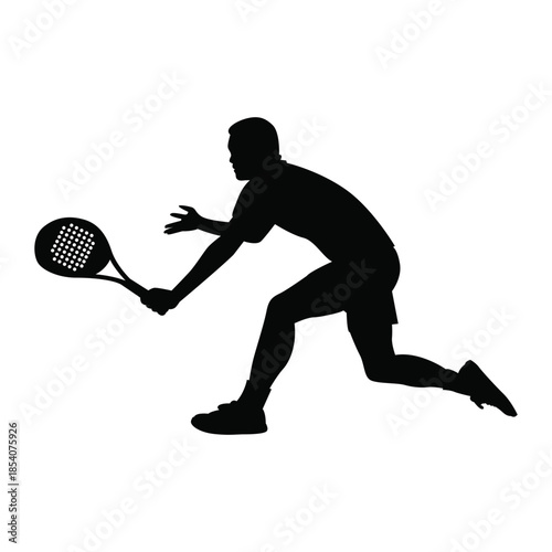 Padel & Tennis Player  Silhouette