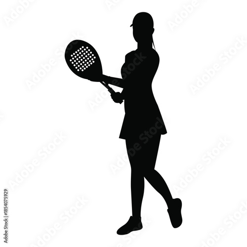 Padel & Tennis Player  Silhouette