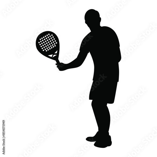 Padel & Tennis Player  Silhouette