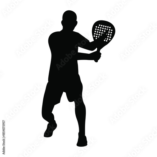Padel & Tennis Player  Silhouette