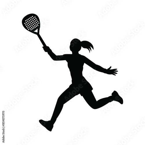 Padel & Tennis Player  Silhouette