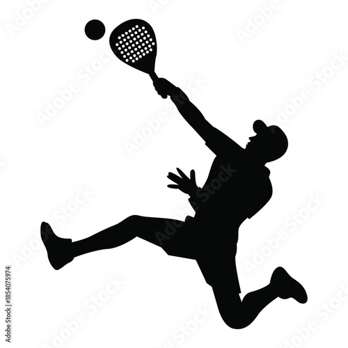 Padel & Tennis Player  Silhouette