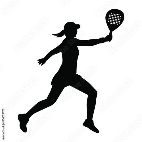 Padel & Tennis Player  Silhouette