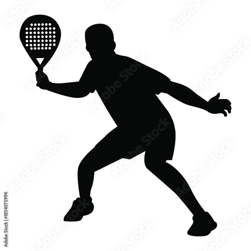 Padel & Tennis Player  Silhouette