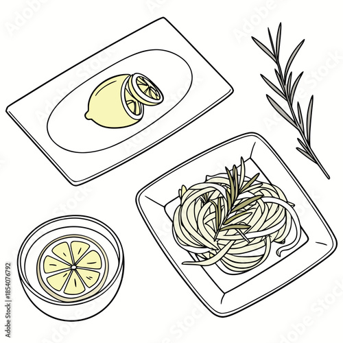 Minimal Food Plating Illustration  Clean Vector  W (1)
