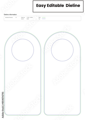 door hanger dieline template box dieline die lines packaging custom dieline  box cardboard box dieline pizza box dieline printable product packaging layout,