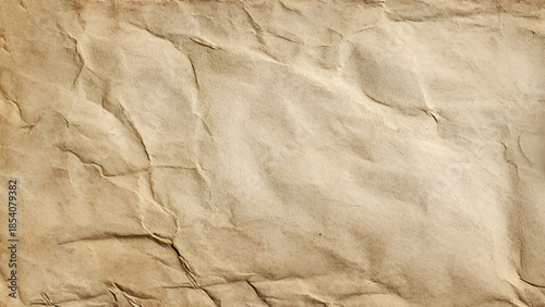 Abstract brown crumpled paper texture background. A crumpled sheet of brown paper abstract background. Crumpled paper abstract background or texture for design element.