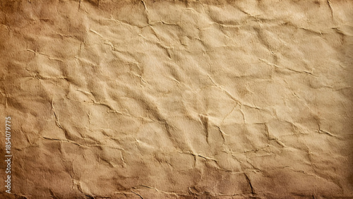 Brown vintage wrinkle recycle paper background, Brown Craft crumpled paper, cardboard background.