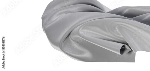 Close-up of a silver fabric...