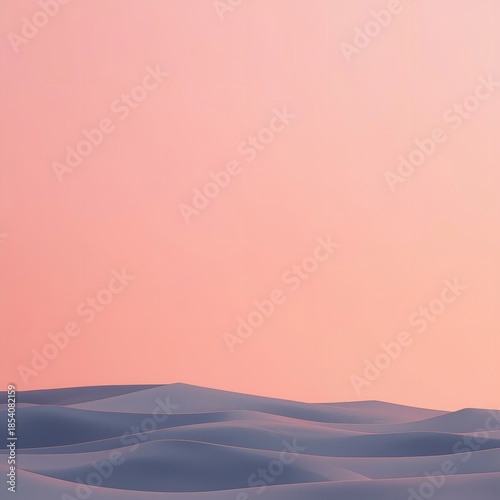 Serene desert landscape with rolling sand dunes at sunset, peaceful and calming scenery, Radio Day