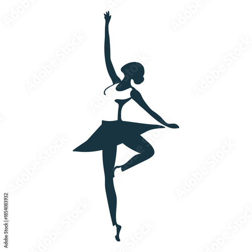 Ballerina ballet dancer skirt pointe shoe posture silhouette ballet