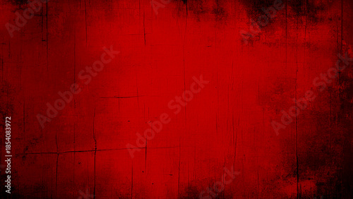 Vector illustration of grunge maroon red uneven stone texture background with cracks and stains. 