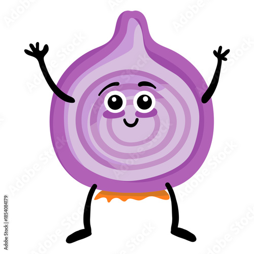 Onion bulb leek flat