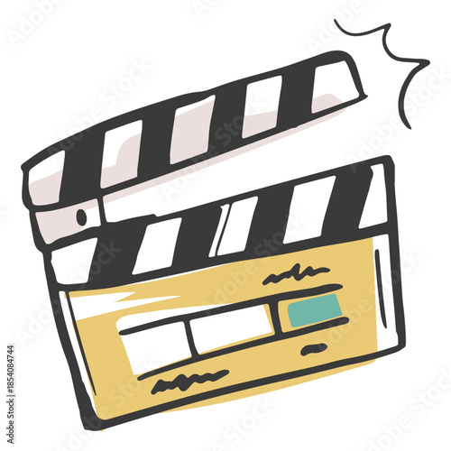 Nice clapperboard stroke