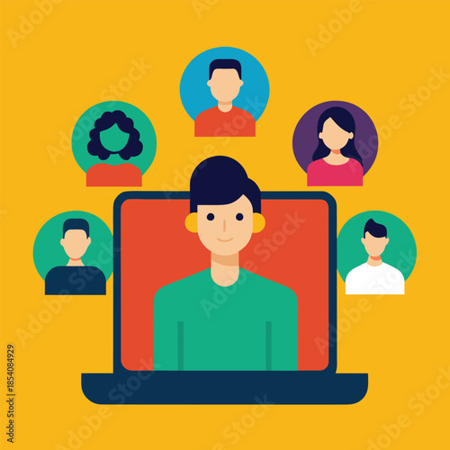 social network concept