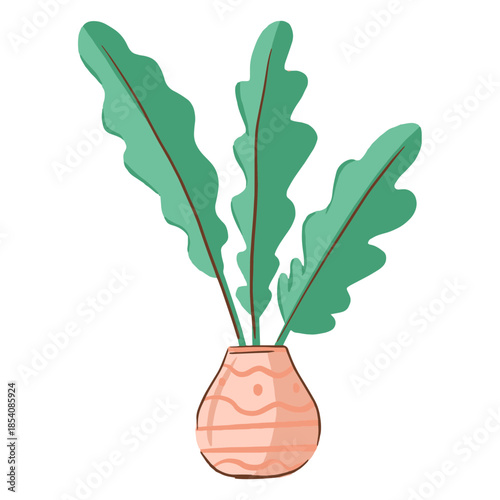 Simple houseplant illustration