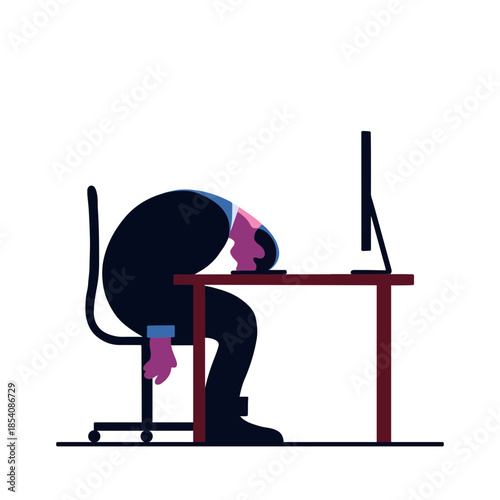 Computer professional illustration