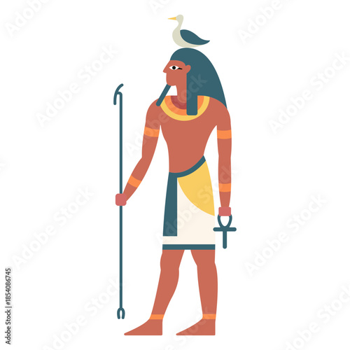 Egyptian gods geb flat