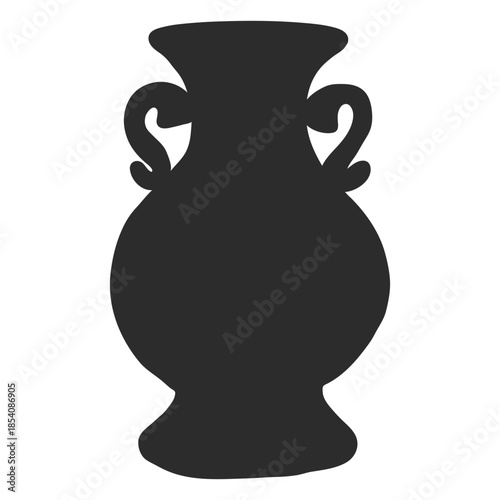 Vase style amphora liquids silhouette