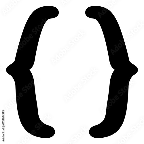 Brace punctuation stroke