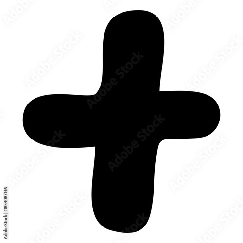 Plus symbol stroke