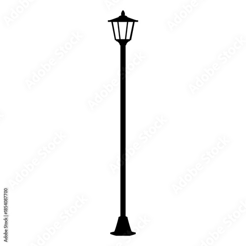 Lamppost bulb single simple