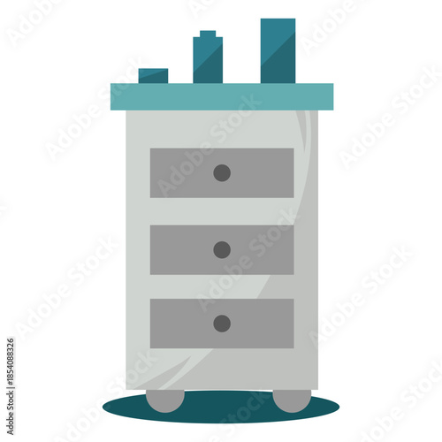 Hospital cabinet drawers