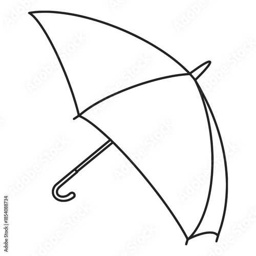 Open umbrella side stroke